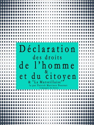cover image of La déclaration des droits de l'Homme et du Citoyen